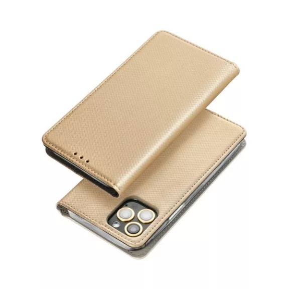 Magnet Samsung Galaxy A54 5G  mágneses flip tok, arany