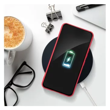   Forcell Soft Samsung Galaxy A14 5G / A14 4G  szilikon tok, piros