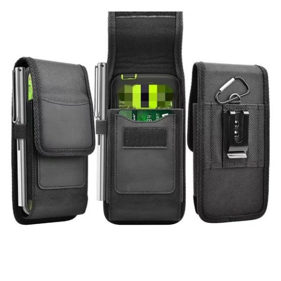 Forcell Oxford univerzális álló övre tehető tok, Apple iPhone 8/12 mini/13 mini/Samsung Galaxy A53