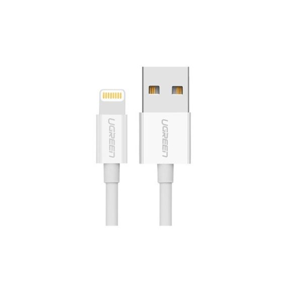 Ugreen MFi USB / Lightning töltő- és adatkábel, 1m, fehér