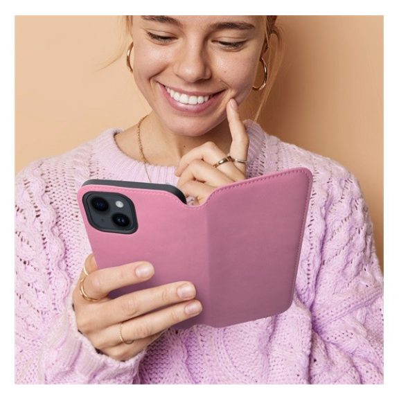 Dual Pocket Xiaomi Redmi Note 12 5G, flip tok, rózsaszín