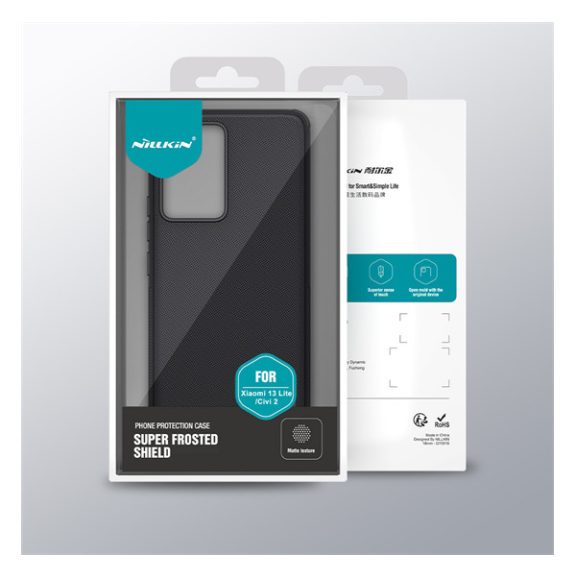 Nillkin Super Frosted Pro Xiaomi 13 Lite műanyag tok, Fekete