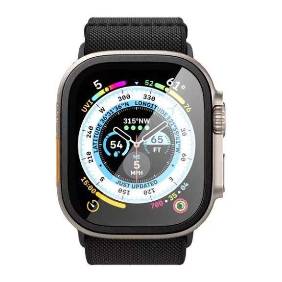 Spigen Glas.tR SLIM Pro Apple Watch Ultra 2 / 1 49mm tempered kijelzővédő fólia, fekete