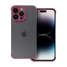 Mini bumper szilikon tok, Apple iPhone 12 Pro Max, cseresznye