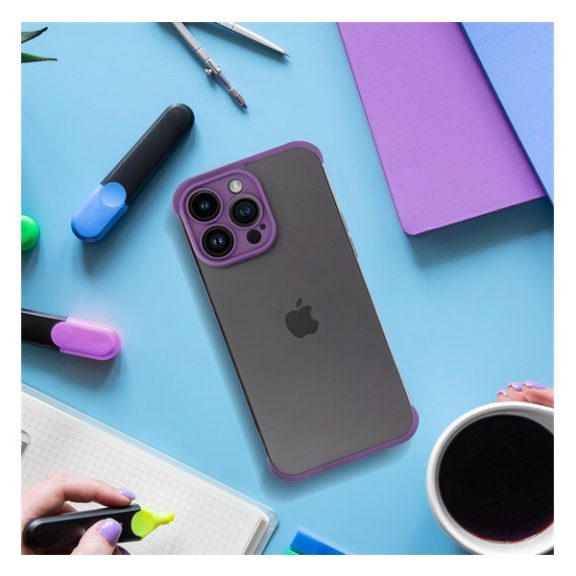 Mini bumper szilikon tok, Apple iPhone 13 Pro, lila