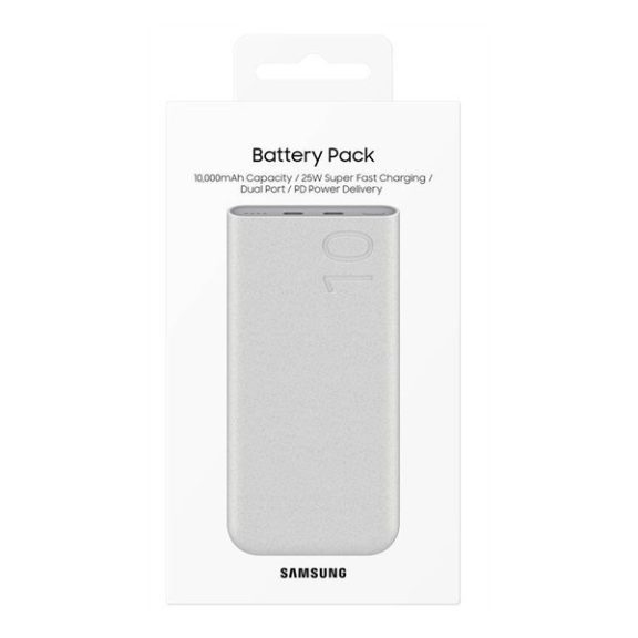 Samung EB-P3400XUEGEU Power bank / külső akkumulátor 2x USB-C 10000mAh, 25W, bézs