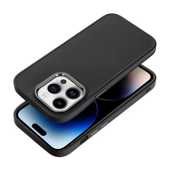 Frame Apple iPhone 14 Pro közepesen ütésálló tok kameravédő kerettel, fekete