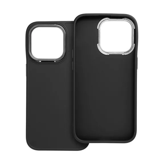 Frame Apple iPhone 14 Pro közepesen ütésálló tok kameravédő kerettel, fekete