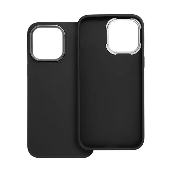 Frame Apple iPhone 14 Pro Max közepesen ütésálló tok kameravédő kerettel, fekete