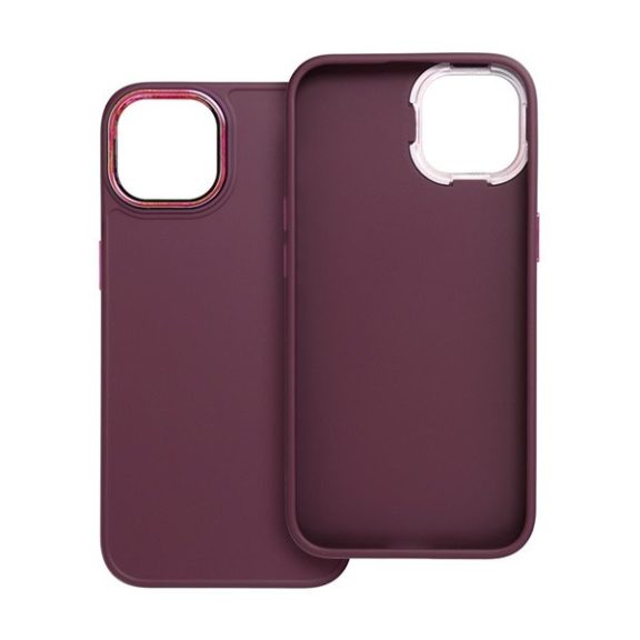 Frame Apple iPhone 14 szilikon tok, lila