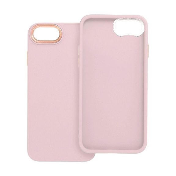 Frame Apple iPhone 7/8/SE 2020/SE 2022 közepesen ütésálló tok kameravédő kerettel, rózsaszín