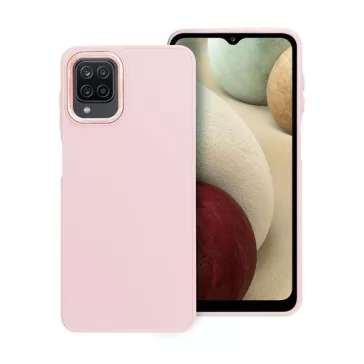 Frame Samsung Galaxy A12 szilikon tok, rózsaszín