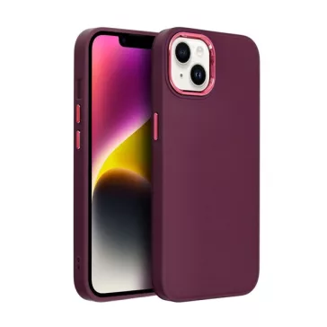   Frame Samsung Galaxy A14 4G/A14 5G  közepesen ütésálló tok kameravédő kerettel, lila