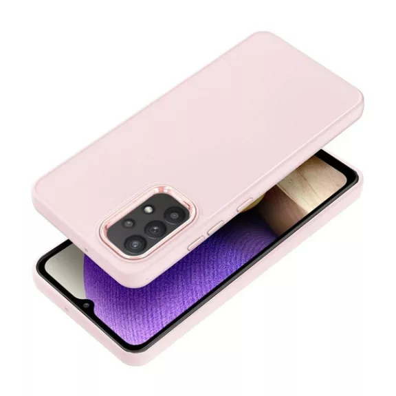 Frame Samsung Galaxy A32 LTE ( 4G ) közepesen ütésálló tok kameravédő kerettel, rózsaszín