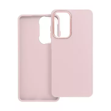   Frame Samsung Galaxy A52 5G/A52 LTE ( 4G )/A52s 5G közepesen ütésálló tok kameravédő kerettel, rózsaszín