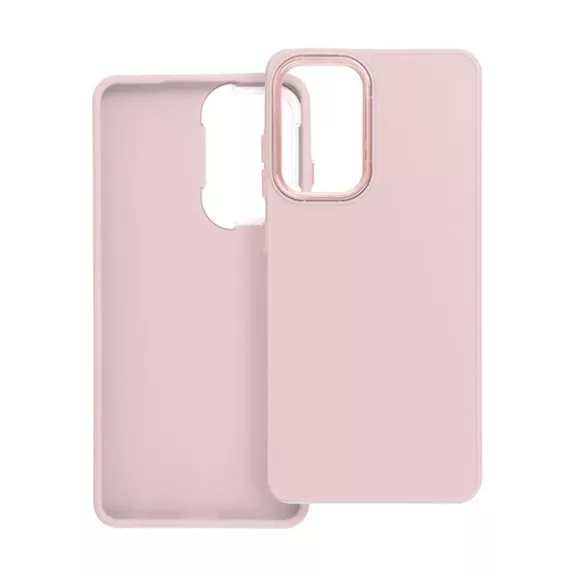 Frame Samsung Galaxy A52 5G/A52 LTE ( 4G )/A52s 5G közepesen ütésálló tok kameravédő kerettel, rózsaszín