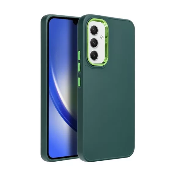 Frame Samsung Galaxy A54 5G közepesen ütésálló tok kameravédő kerettel, zöld