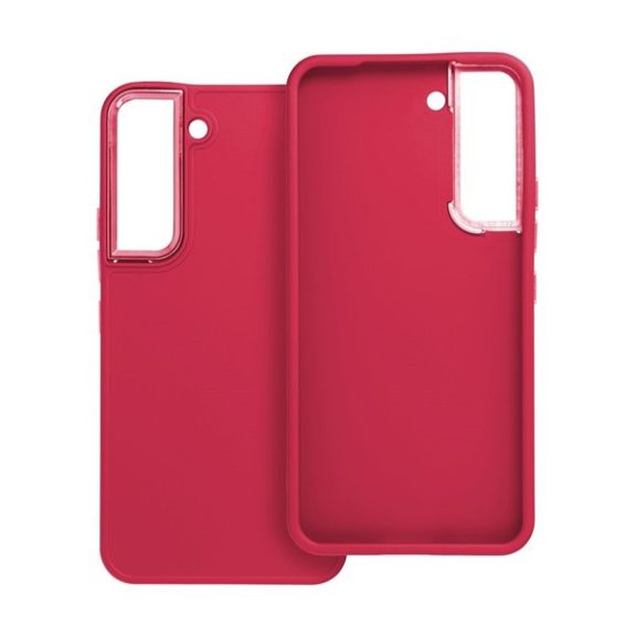 Frame Samsung Galaxy S22 közepesen ütésálló tok kameravédő kerettel, magenta