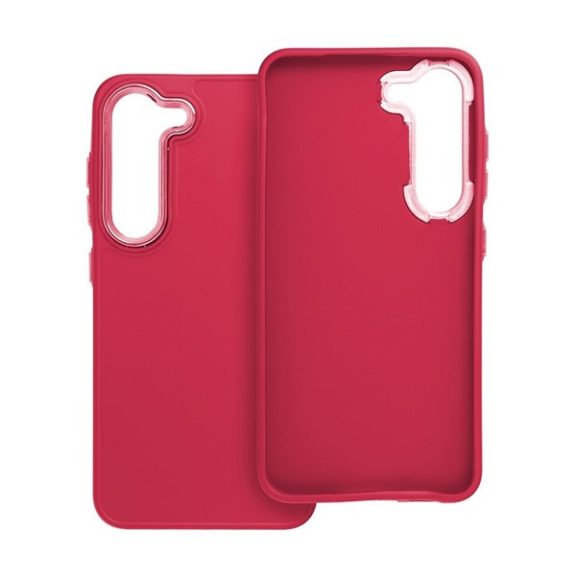 Frame Samsung Galaxy S23 közepesen ütésálló tok kameravédő kerettel, magenta