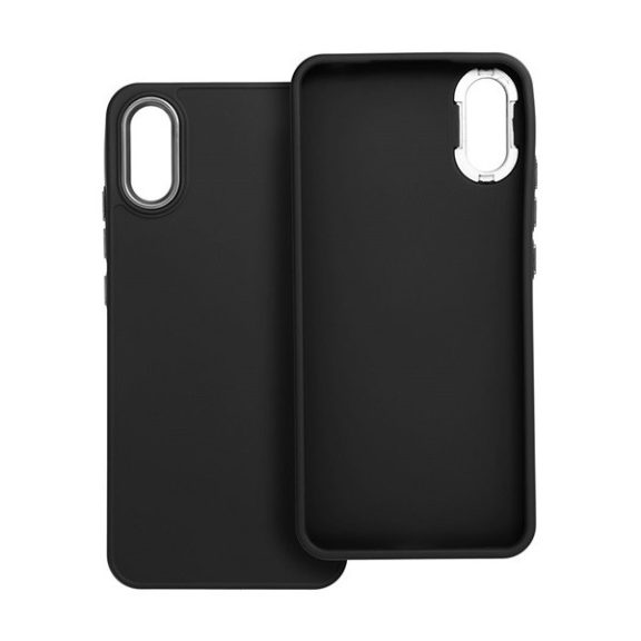 Frame Xiaomi Redmi 9AT/Redmi 9A közepesen ütésálló tok kameravédő kerettel, fekete