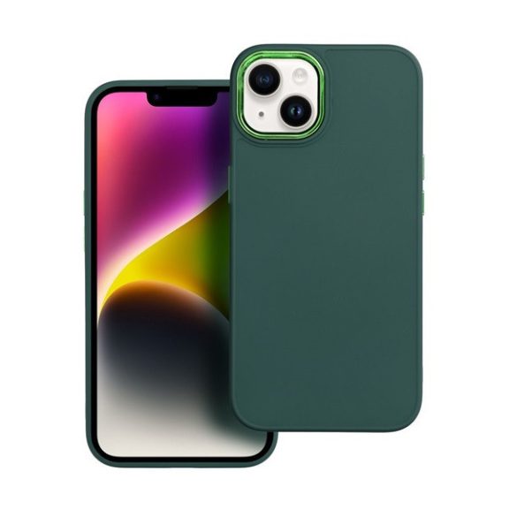 Frame Xiaomi Redmi Note 12 Pro 5G közepesen ütésálló tok kameravédő kerettel, zöld