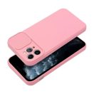 Slide Apple iPhone 11 Pro, kameravédős szilikon tok, rózsaszín