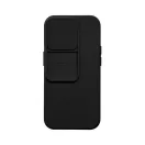 Slide Apple iPhone 14 Pro, kameravédős szilikon tok, fekete