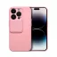 Slide Apple iPhone 14 Pro, kameravédős szilikon tok, rózsaszín