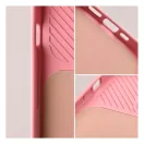 Slide Samsung Galaxy A14 5G/A14 4G, kameravédős szilikon tok, rózsaszín