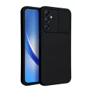 Slide Samsung Galaxy A34 5G, kameravédős szilikon tok, fekete