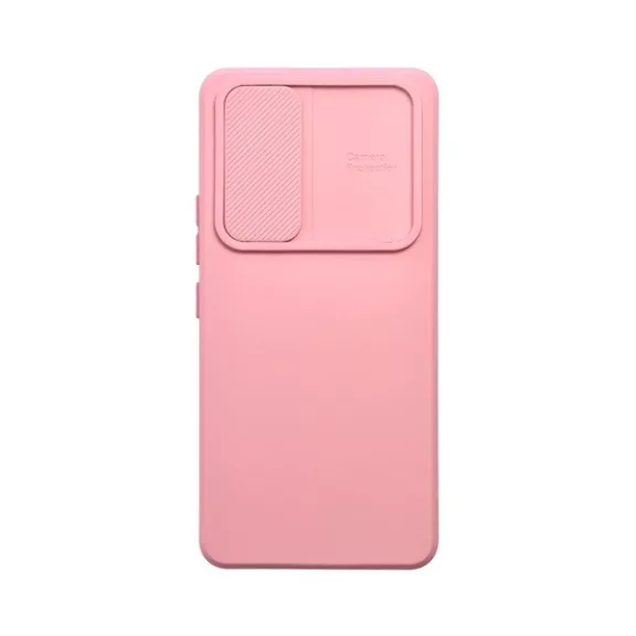 Slide Samsung Galaxy A34 5G, kameravédős szilikon tok, rózsaszín