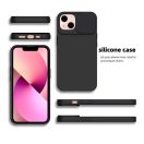 Slide Xiaomi Redmi 9C, kameravédős szilikon tok, fekete