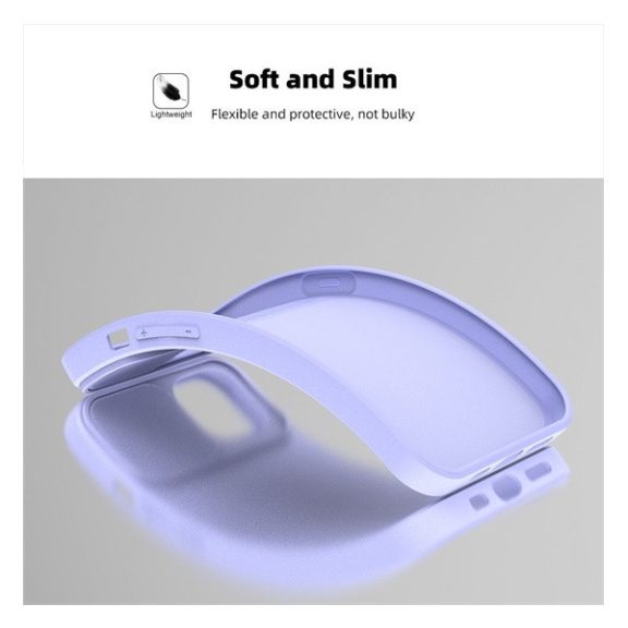 Slide Xiaomi Redmi Note 12 5G, kameravédős szilikon tok, levendula