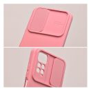 Slide Xiaomi Redmi Note 12 5G, kameravédős szilikon tok, rózsaszín