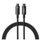 Baseus Tungsten Gold USB-C / USB-C töltő- és adatkábel, 240W, 1m, fekete
