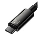 Baseus Tungsten Gold USB-C / USB-C töltő- és adatkábel, 240W, 1m, fekete
