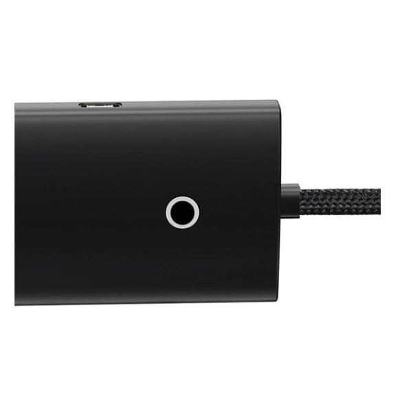 Baseus Lite Hub 4in1 USB-C, 4x USB-A 3.0+USB-C, 25cm , fekete