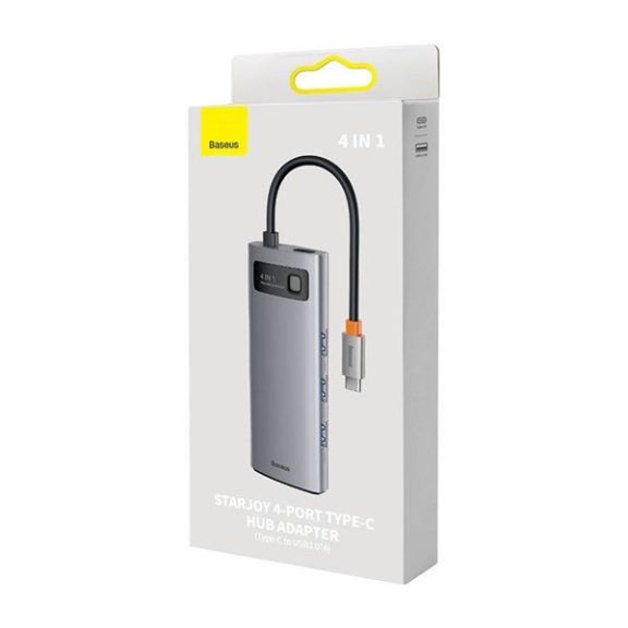 Baseus Metal Gleam Hub 4in1 USB-C, 4x USB-A 3.0