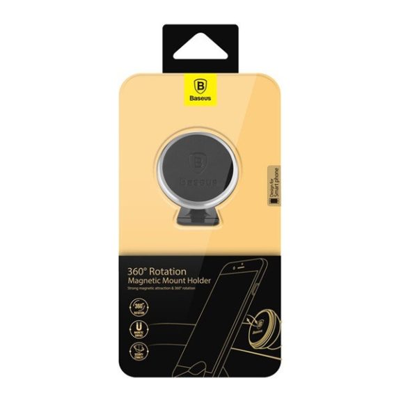 Baseus Magnetic mágneses autós tartó műszerfalra, ezüst