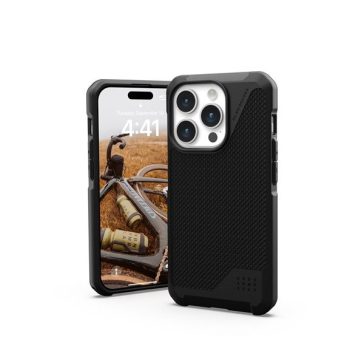   UAG Metropolis LT MagSafe Apple iPhone 15 Pro hátlap tok, kevlár fekete