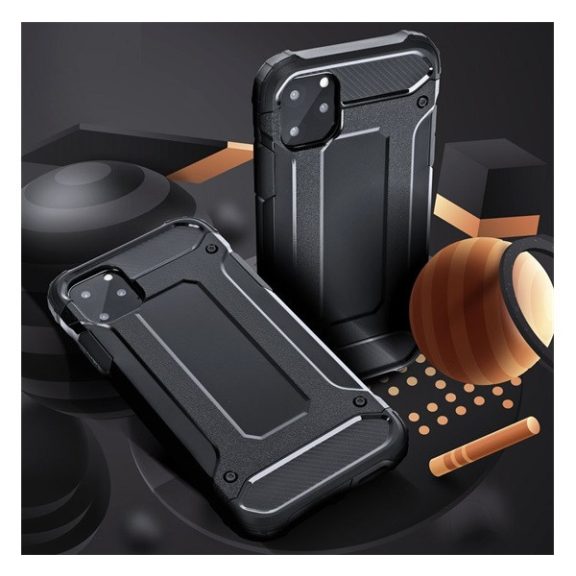 Forcell Armor hátlap tok, Apple iPhone 15, fekete