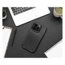 Forcell Carbon Premium hátlap tok Apple iPhone 15 Plus karbon mintás szilikon tok, fekete