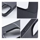Forcell Carbon Premium hátlap tok Apple iPhone 15 Plus karbon mintás szilikon tok, fekete