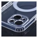 Magsafe szilikon tok Apple iPhone 15 Plus, átlátszó