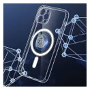 Magsafe szilikon tok Apple iPhone 15 Plus, átlátszó