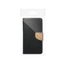Fancy Apple iPhone 15 flip tok, fekete/ arany