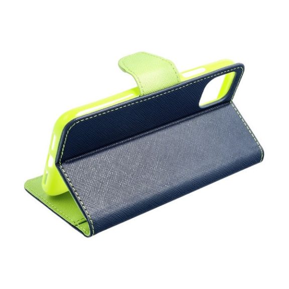 Fancy Apple iPhone 15 flip tok, kék/lime