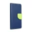 Fancy Apple iPhone 15 Plus flip tok, kék/lime