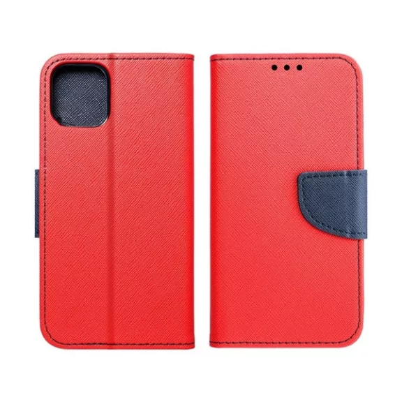 Fancy Apple iPhone 15 Plus flip tok, piros/kék