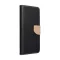 Fancy Apple iPhone 15 Pro Max flip tok, fekete/arany